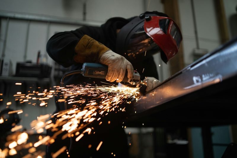 Surface grinding and finishing with sparks